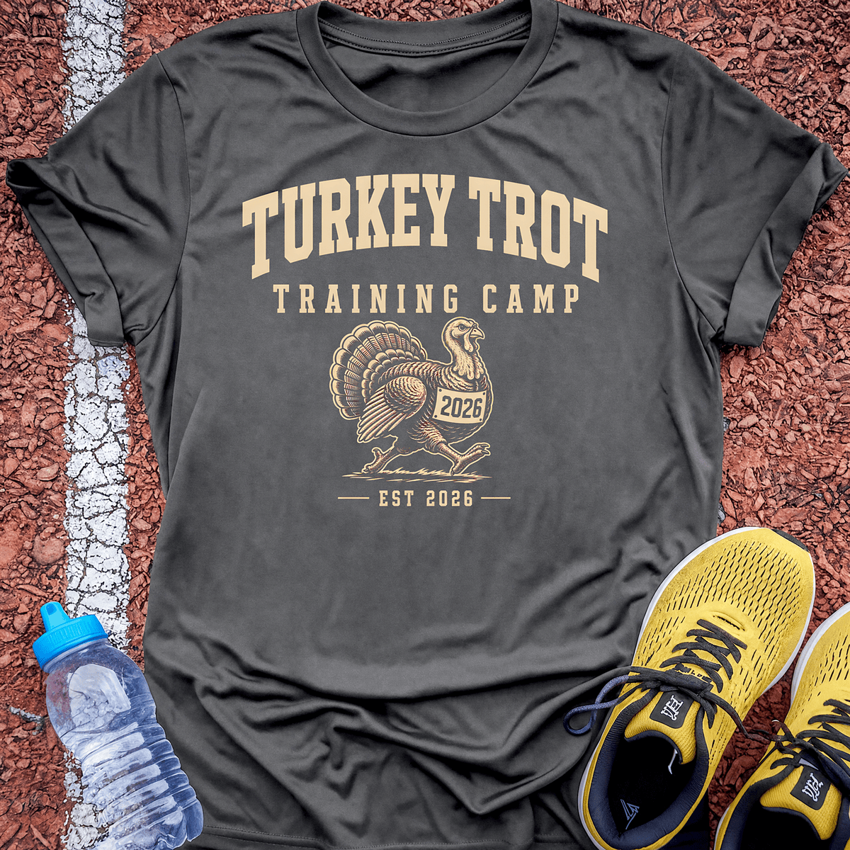 Turkey Trot T-Shirt - Charcoal