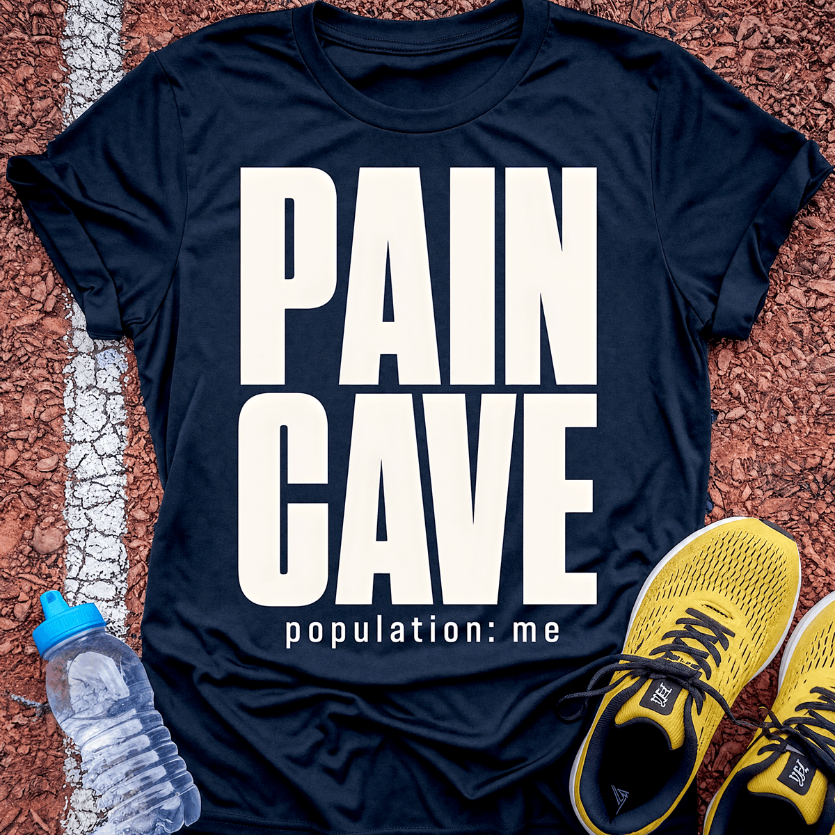 Pain Cave T-Shirt - Navy