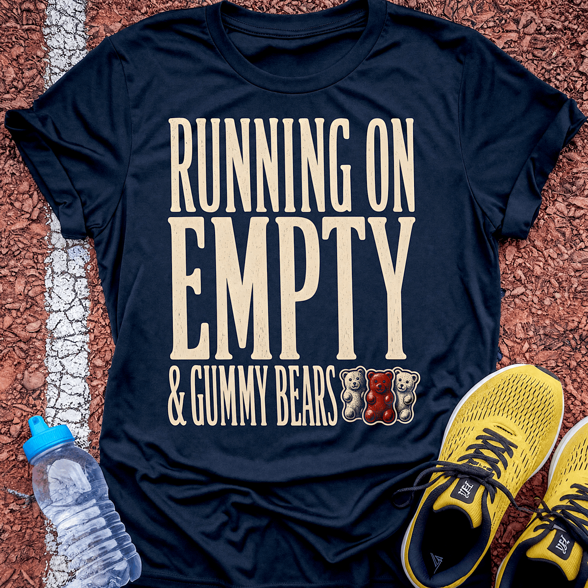 Running on Empty T-Shirt - Navy