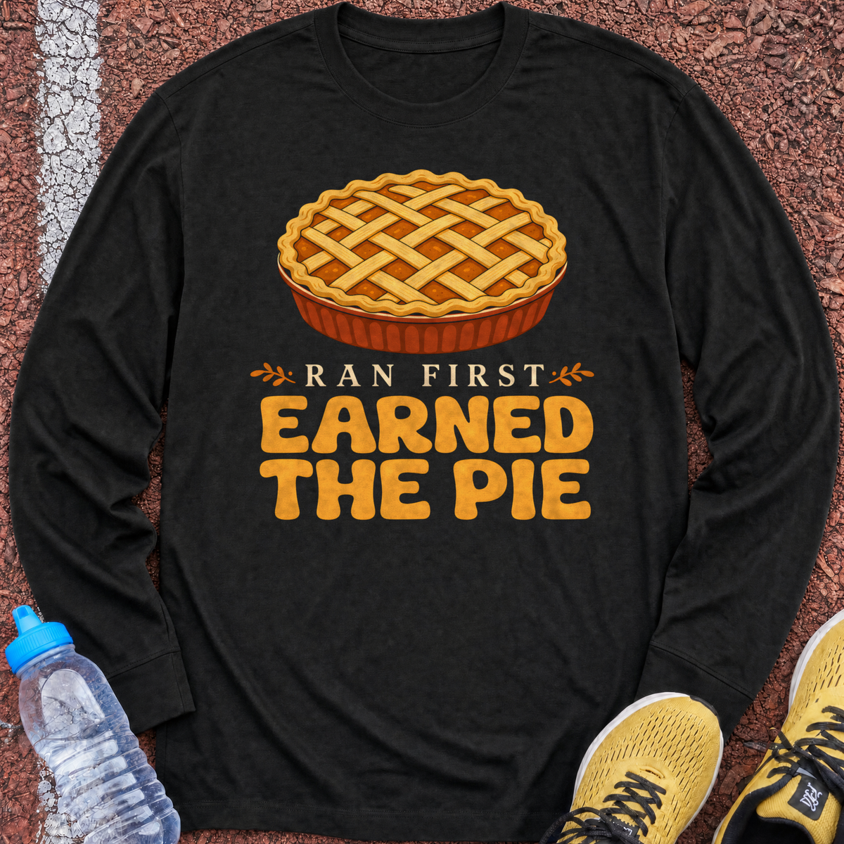 Earned the Pie Long Sleeve - Black