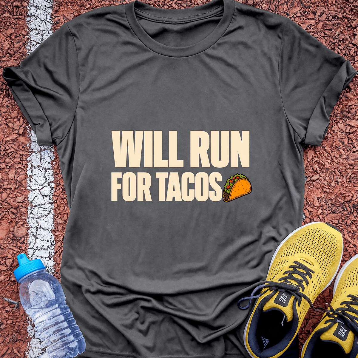 Run for Tacos - Charcoal