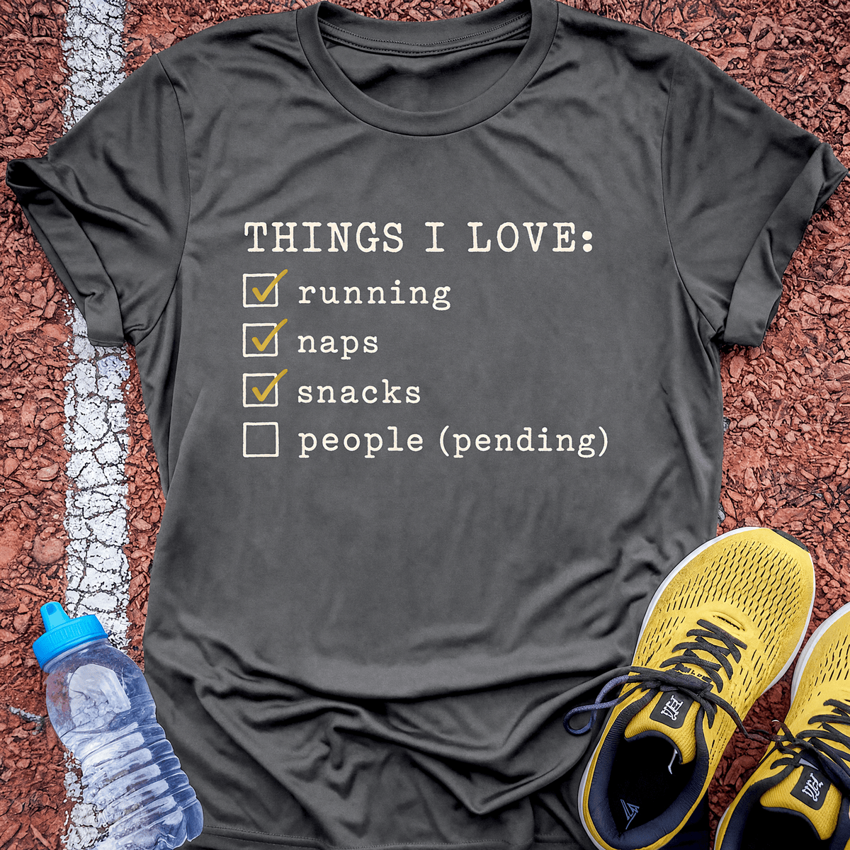Things I Love T-Shirt - Charcoal