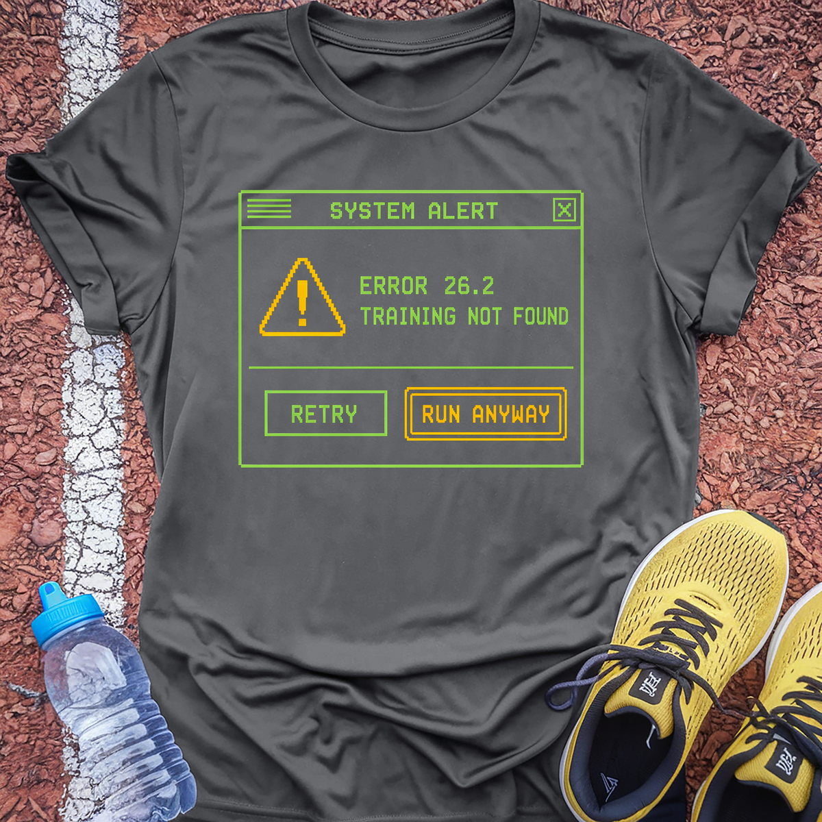 Error 26.2 T-Shirt - Charcoal