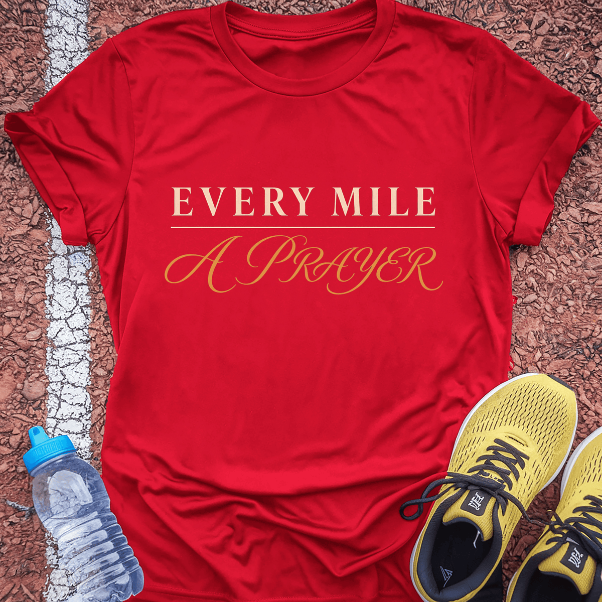 Every Mile a Prayer T-Shirt - Red