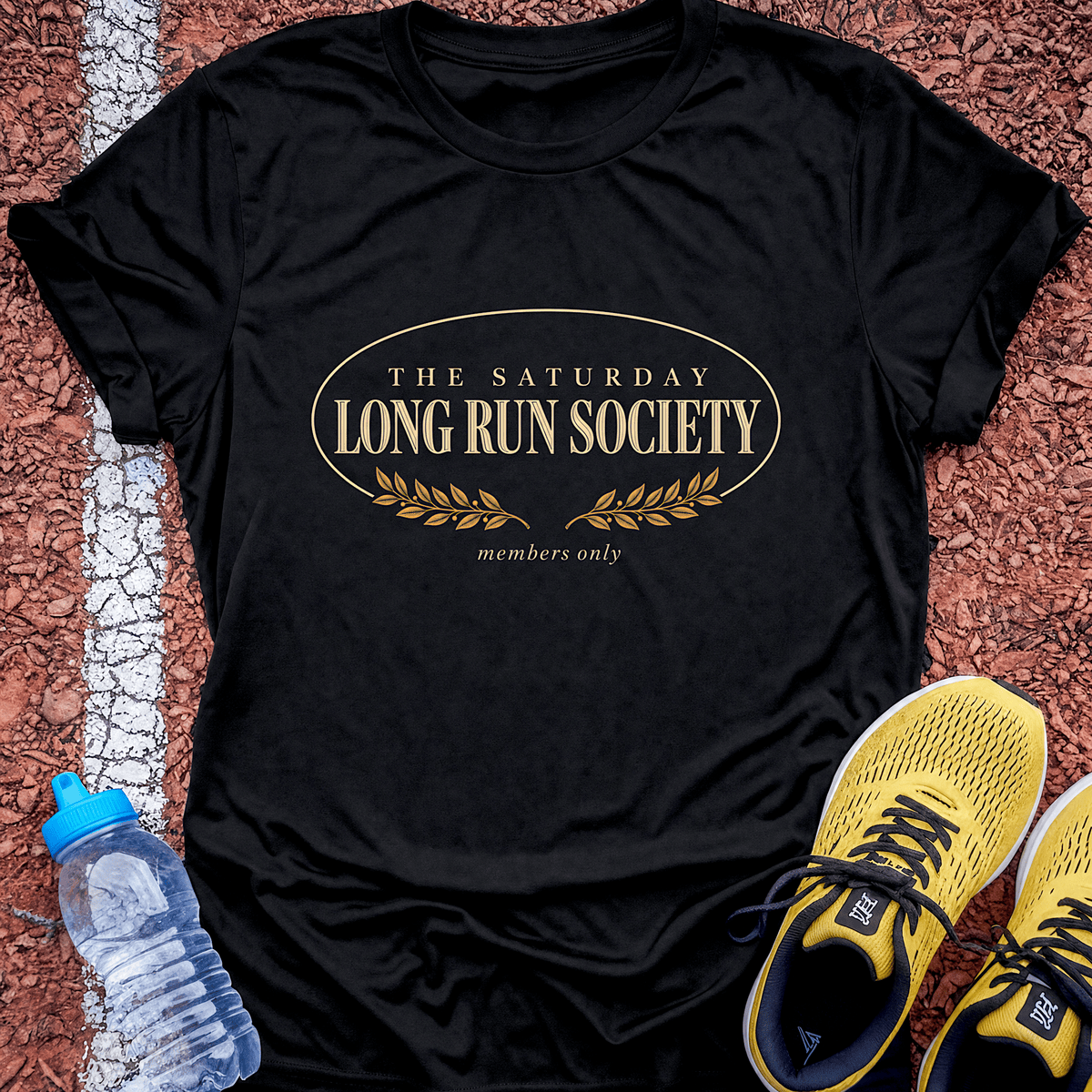 Long Run Society T-Shirt - Black