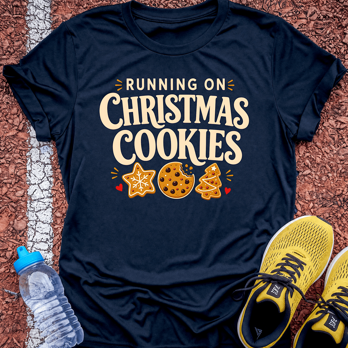 Running on Cookies T-Shirt - Navy