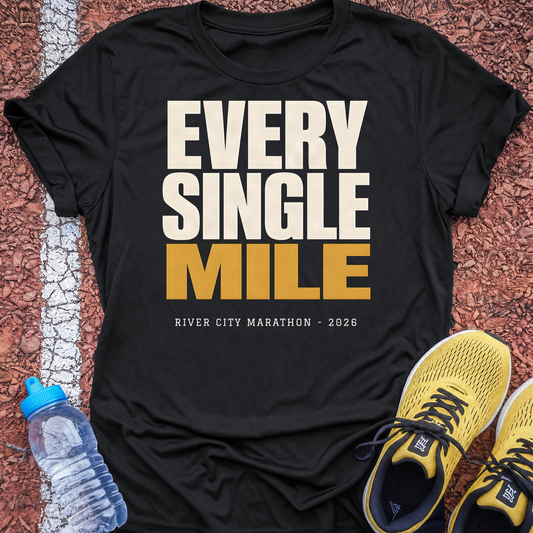 Every single mile personalised t-shirt