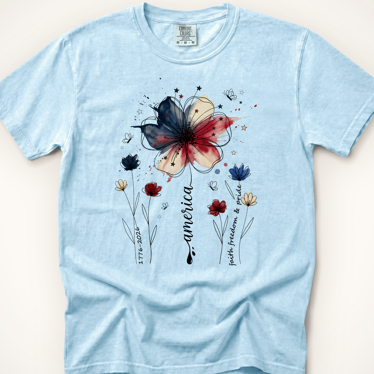 Faith & Freedom CC - Chambray