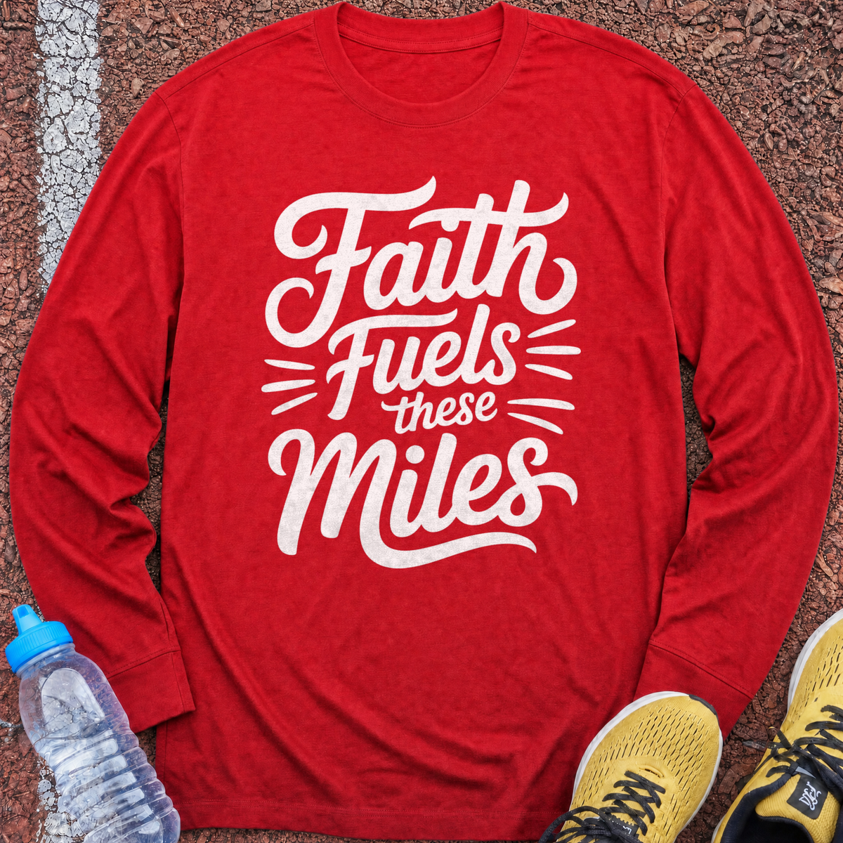Faith Fuels Long Sleeve - Red