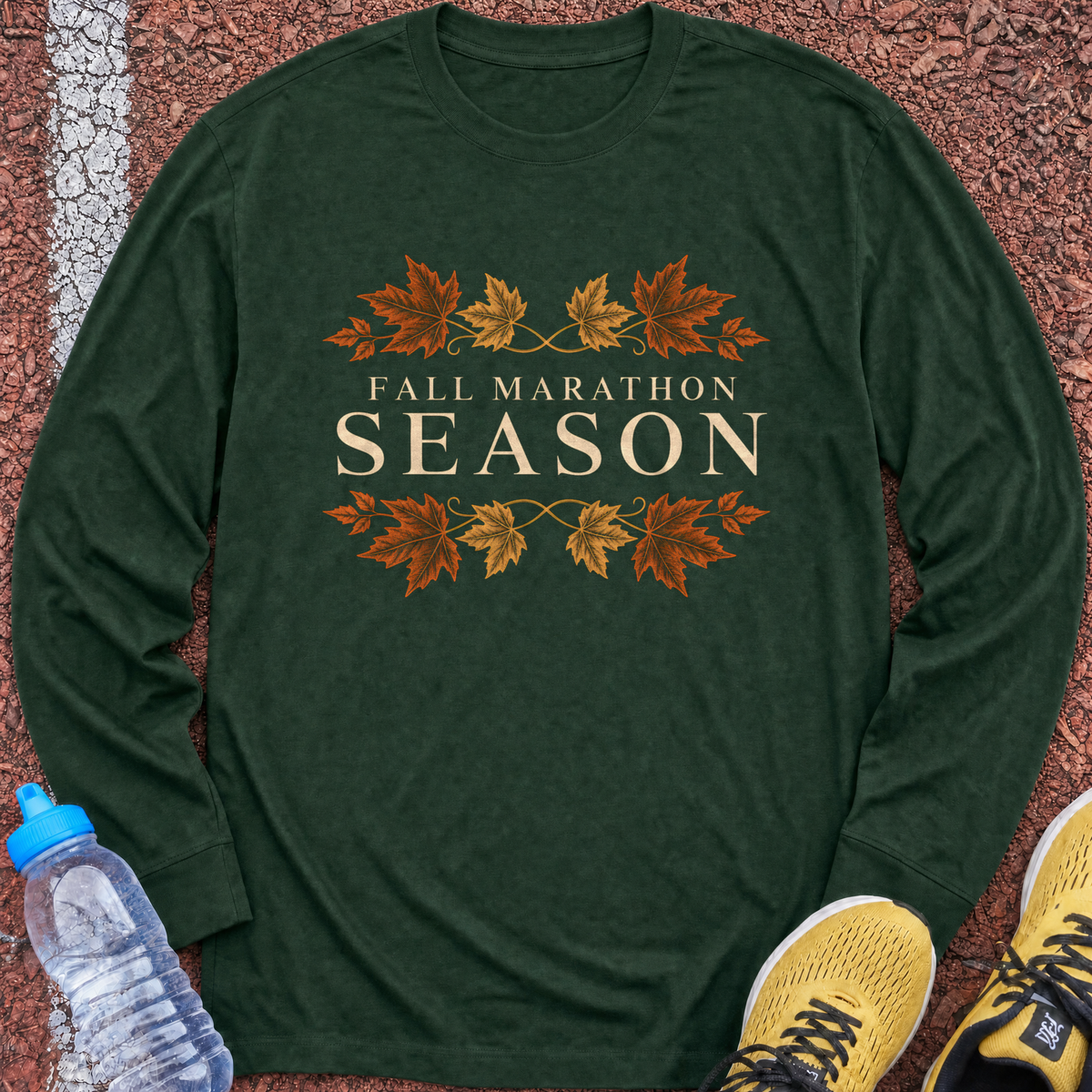 Fall Marathon Season Long Sleeve - Forest Green