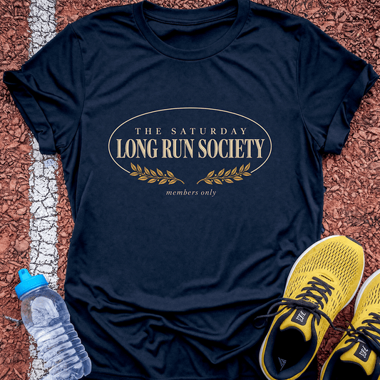Long Run Society T-Shirt - Navy