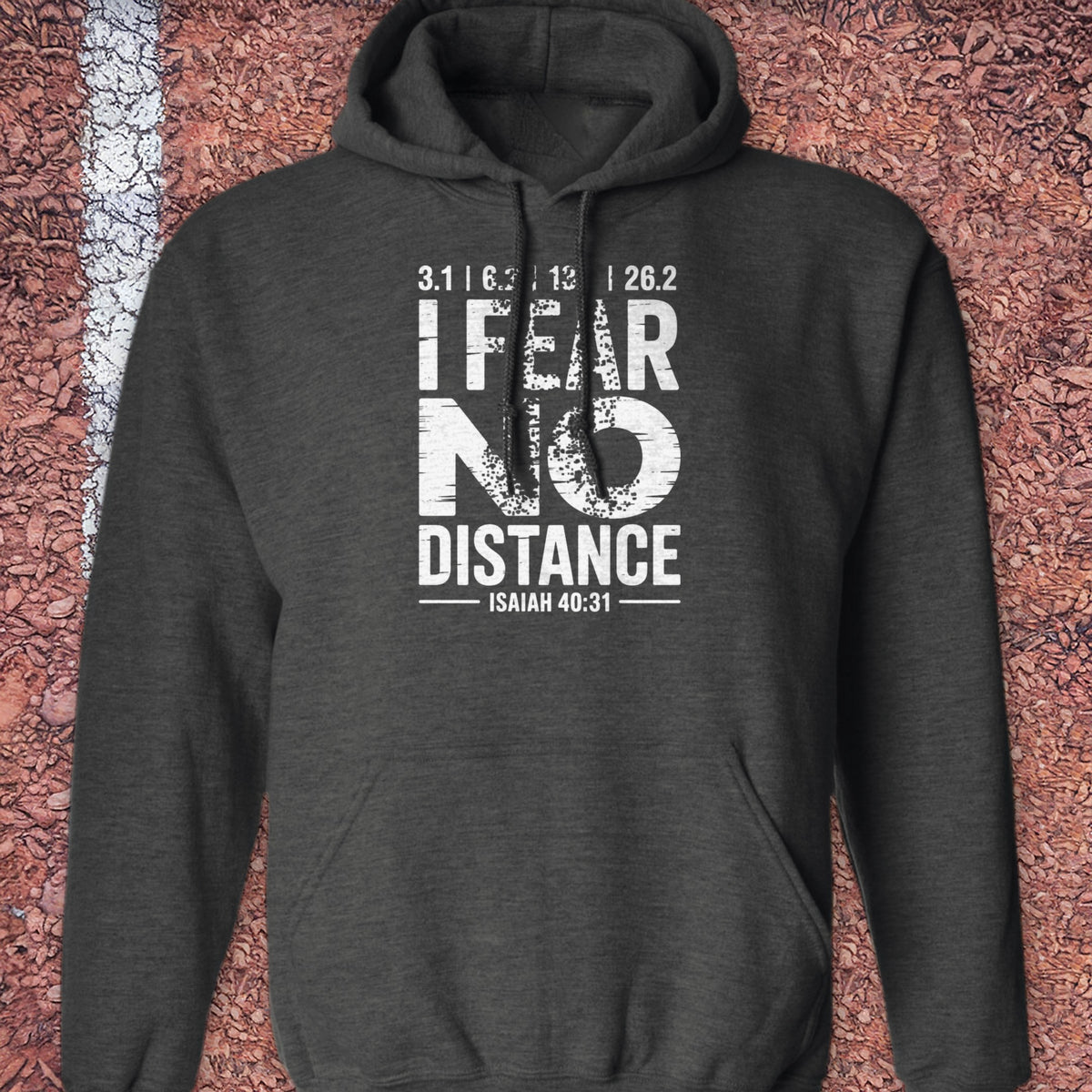 Fear no Distance Hoodie - Dark Heather