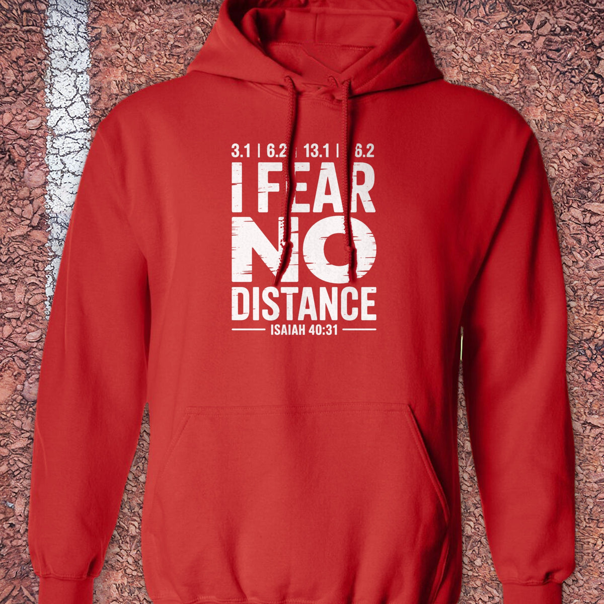 Fear no Distance Hoodie - Red