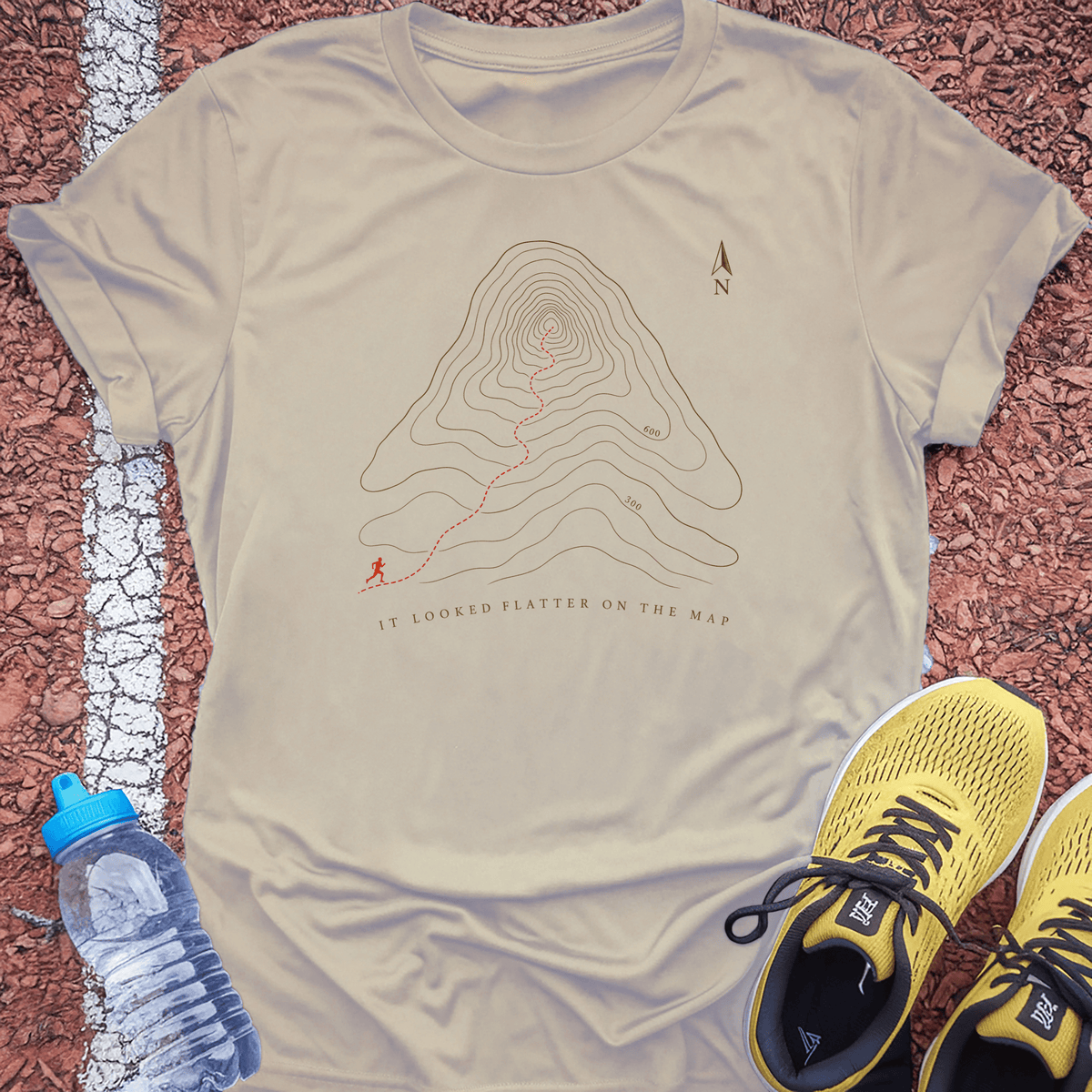 Flatter on the Map T-Shirt - Sand