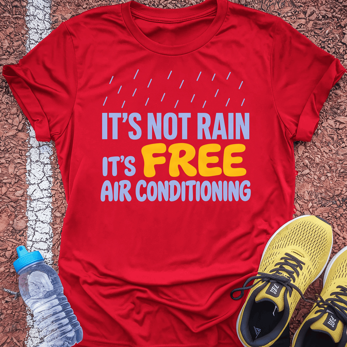 Free Air Conditioning T-Shirt - Red