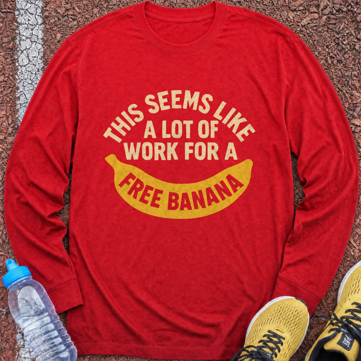 Free Banana Long Sleeve - Red