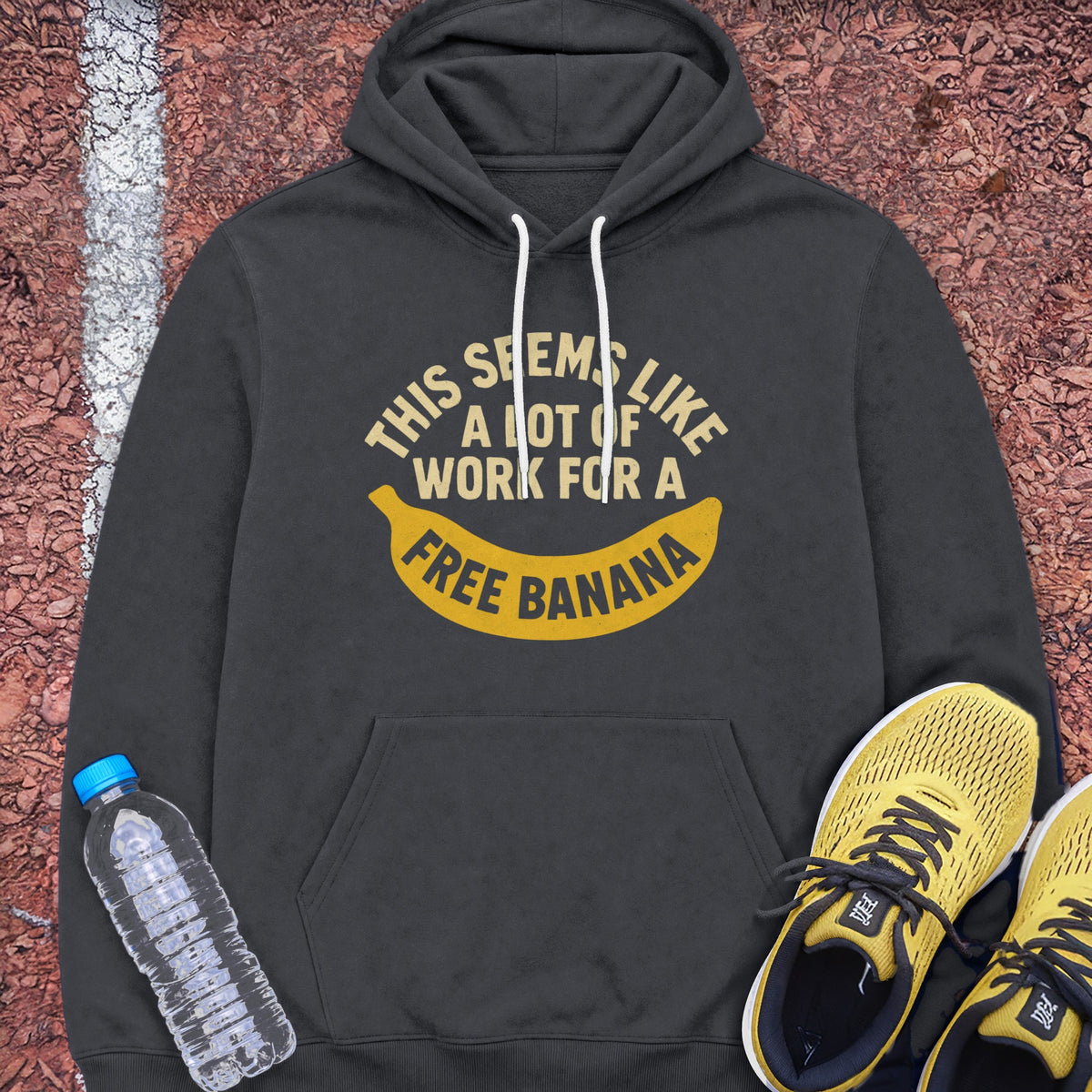 Free Banana Hoodie - Dark Heather