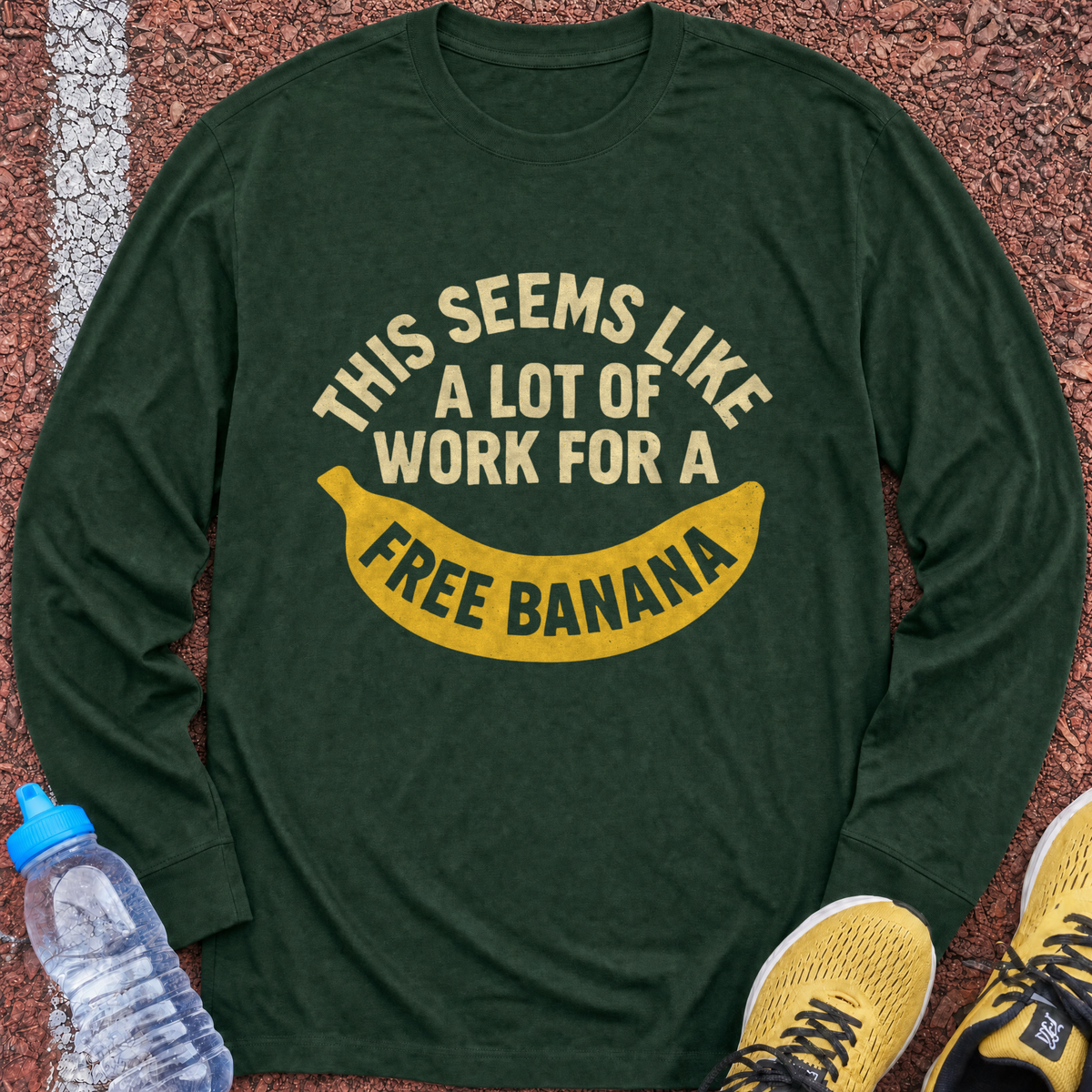 Free Banana Long Sleeve - Forest Green