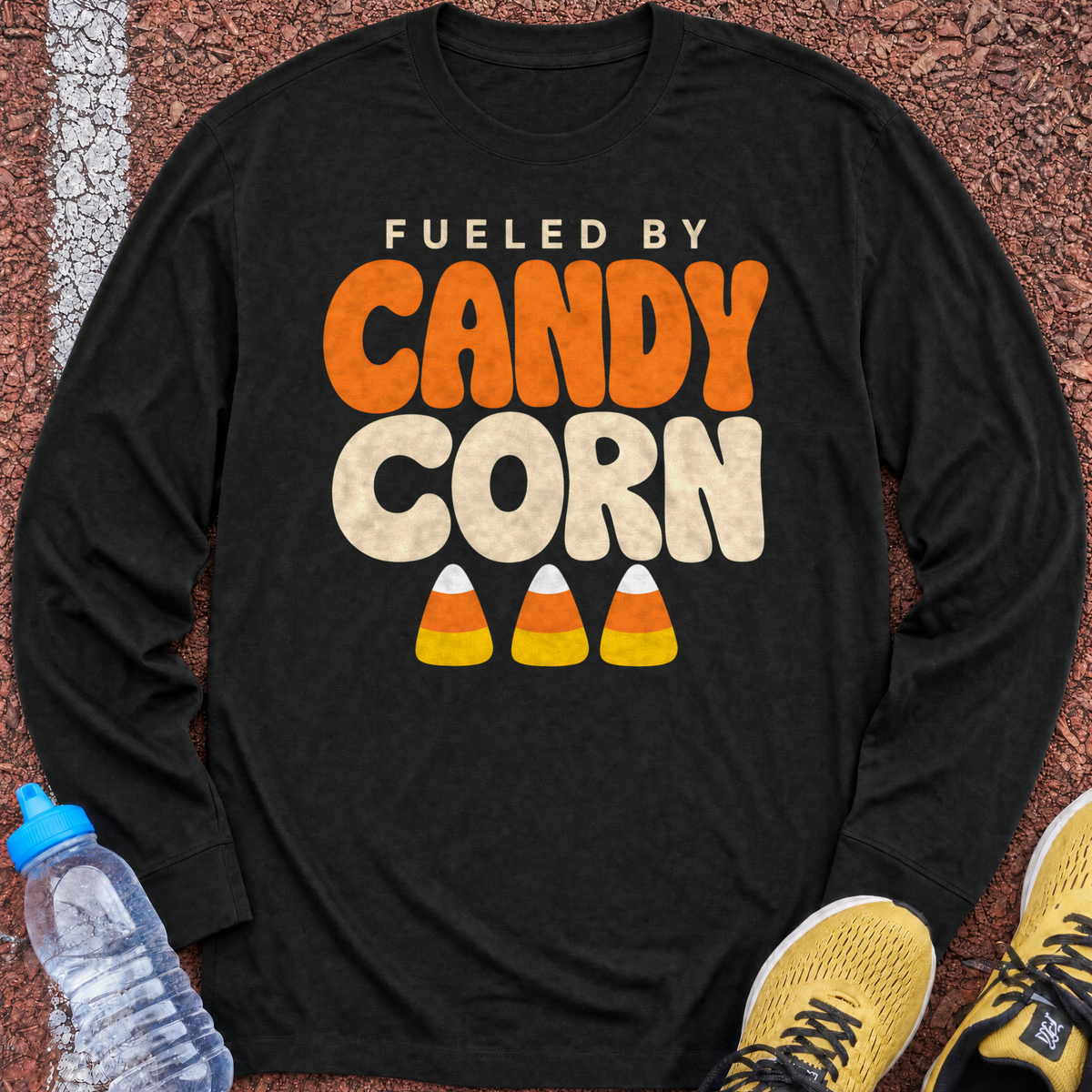 Fueled by Candy Corn Long Sleeve - Black