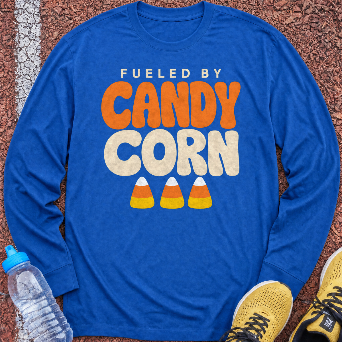 Fueled by Candy Corn Long Sleeve - Royal