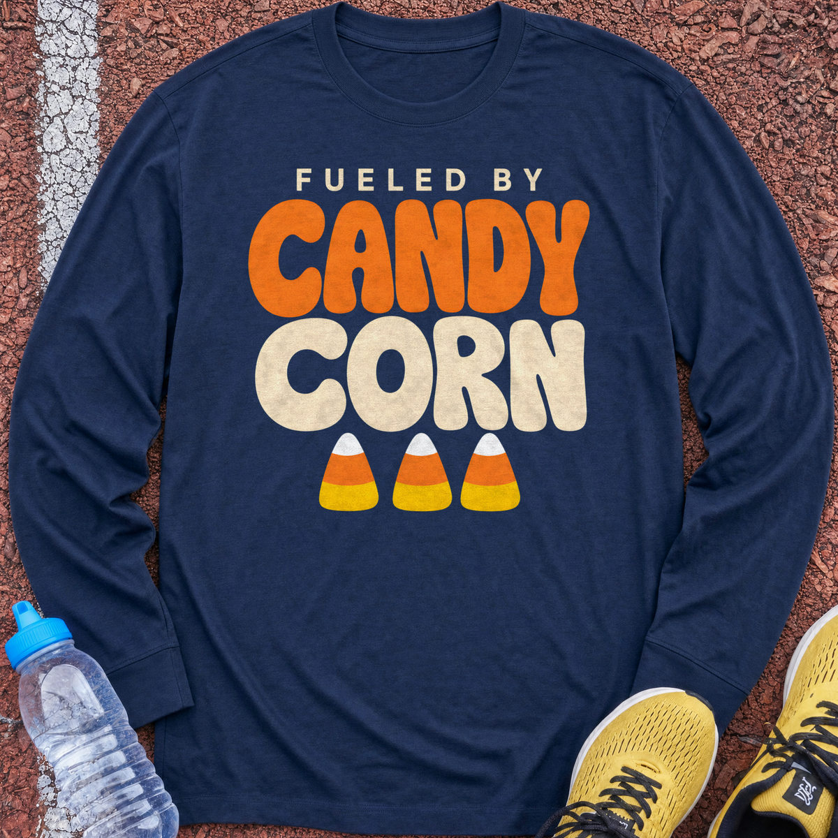 Fueled by Candy Corn Long Sleeve - Navy