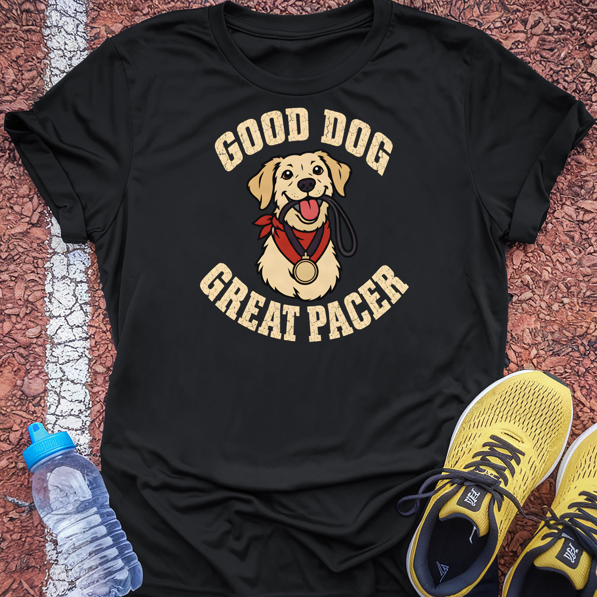 Good Dog Great Pacer Tech Tee - Black