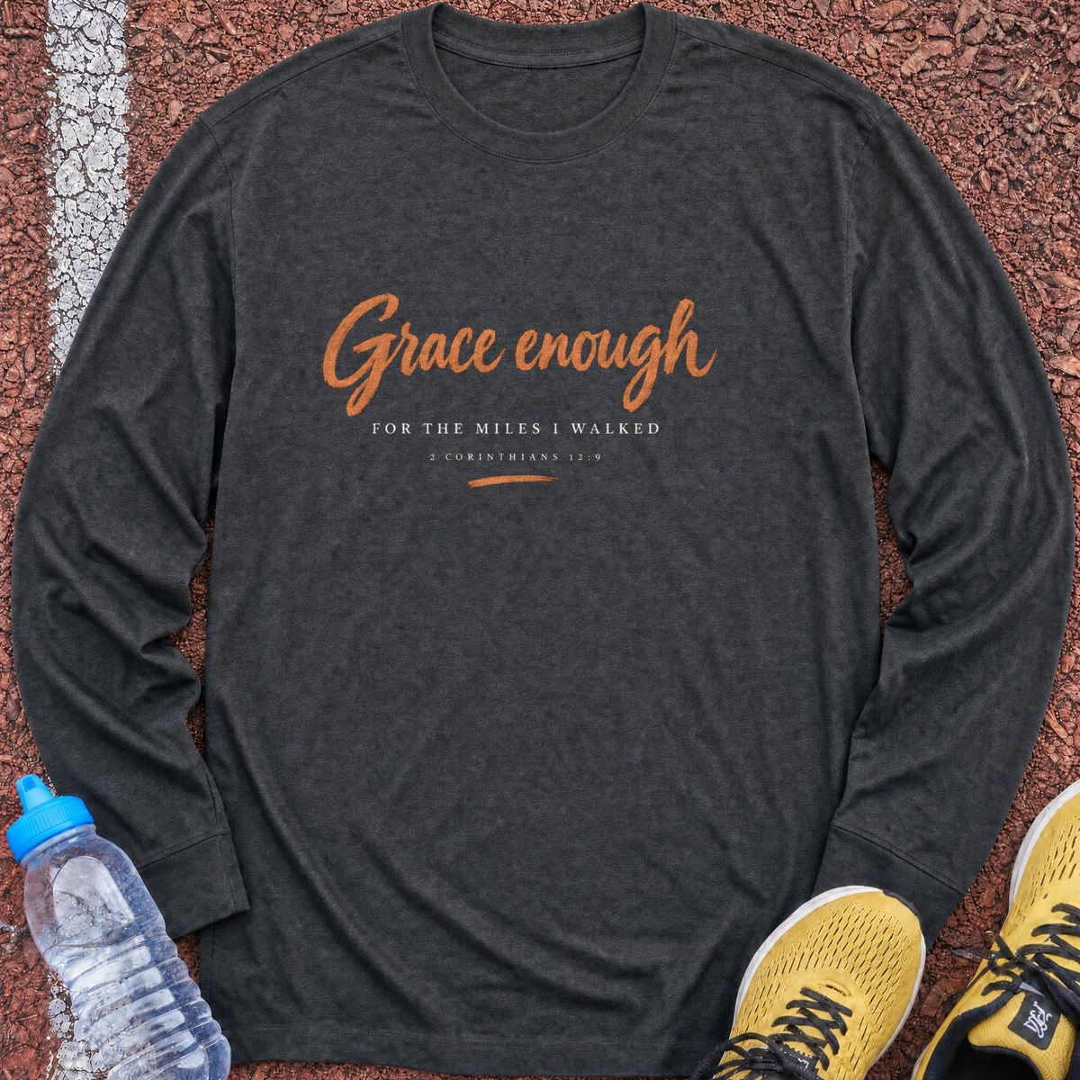 Grace Enough Long Sleeve - Dark Heather