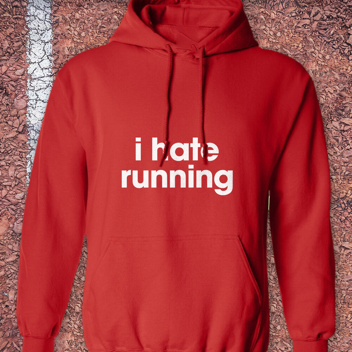Hate Running Hoodie - Red