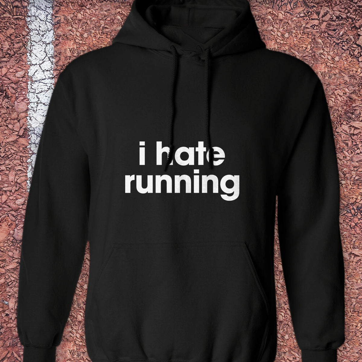 Hate Running Hoodie - Black