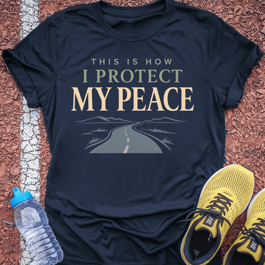How I Protect My Peace T-Shirt - Navy