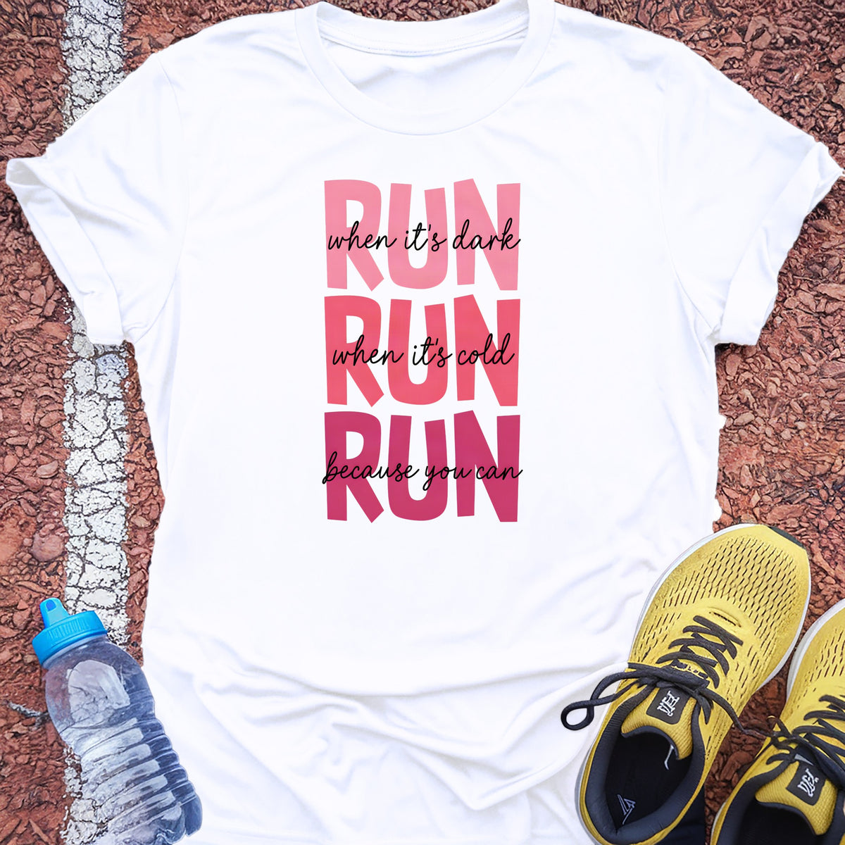 Because You Can Tech Tee - White