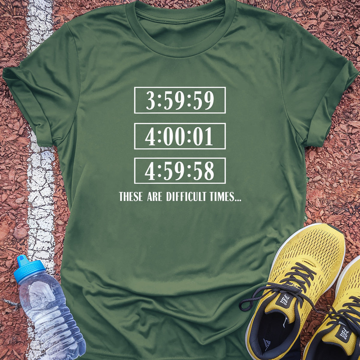 Difficult Times Tech Tee - Forest Green