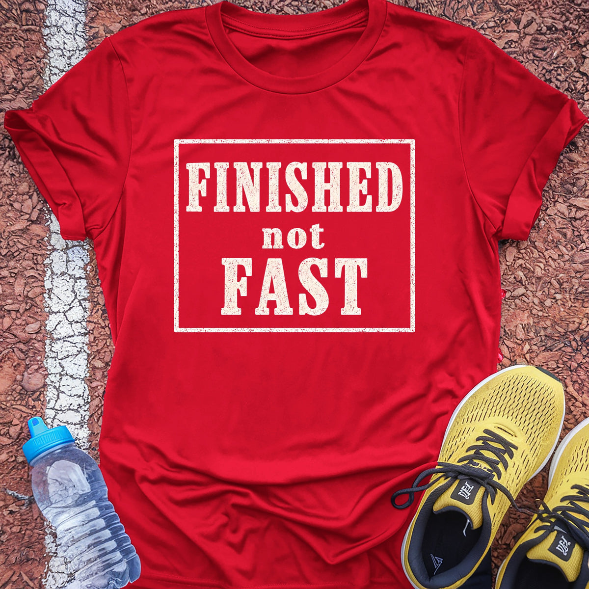 Finished Not Fast Tech Tee - True Red
