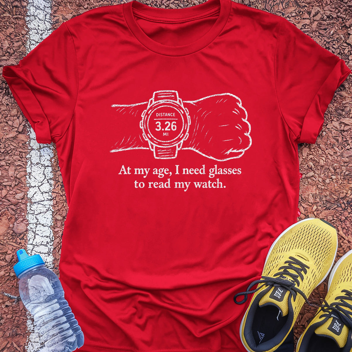 Glasses for My Watch Tech Tee - True Red