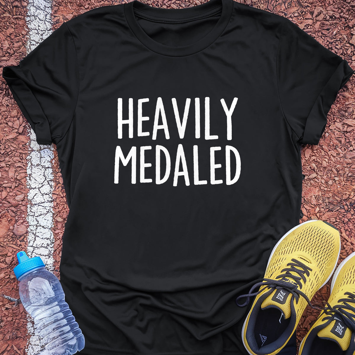 Heavily Medaled Tech Tee - Black