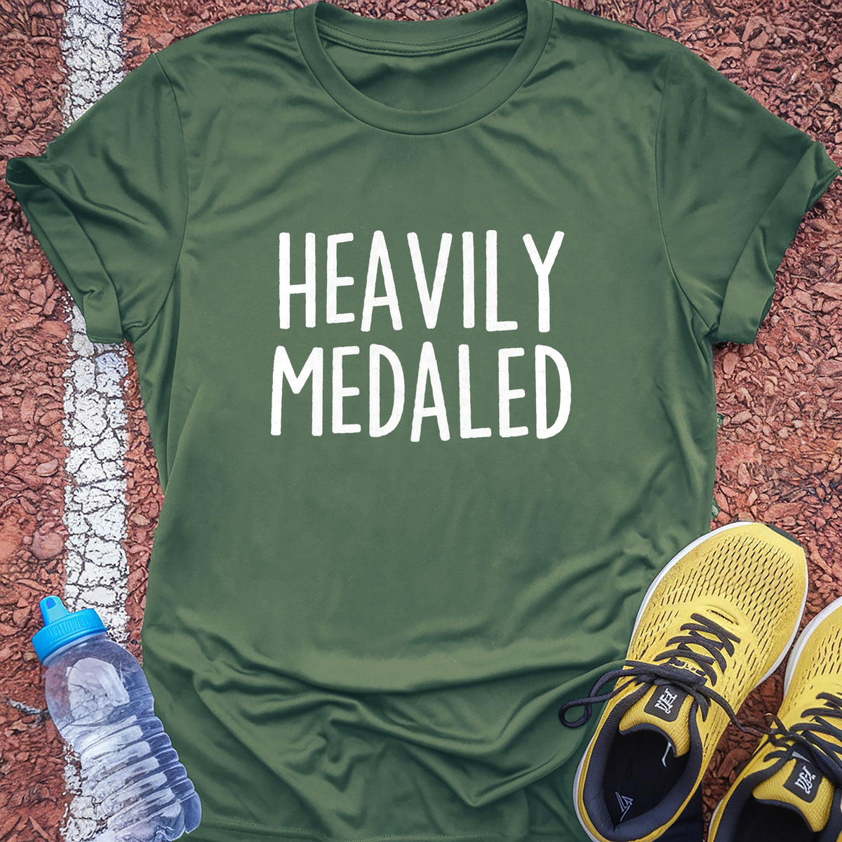 Heavily Medaled Tech Tee - Forest Green
