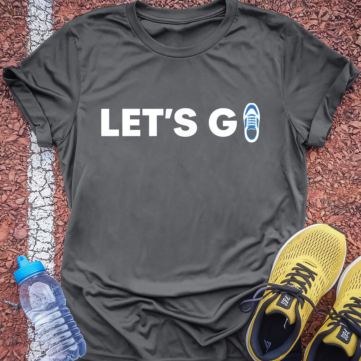 Let's Go Tech Tee - Grey Concrete