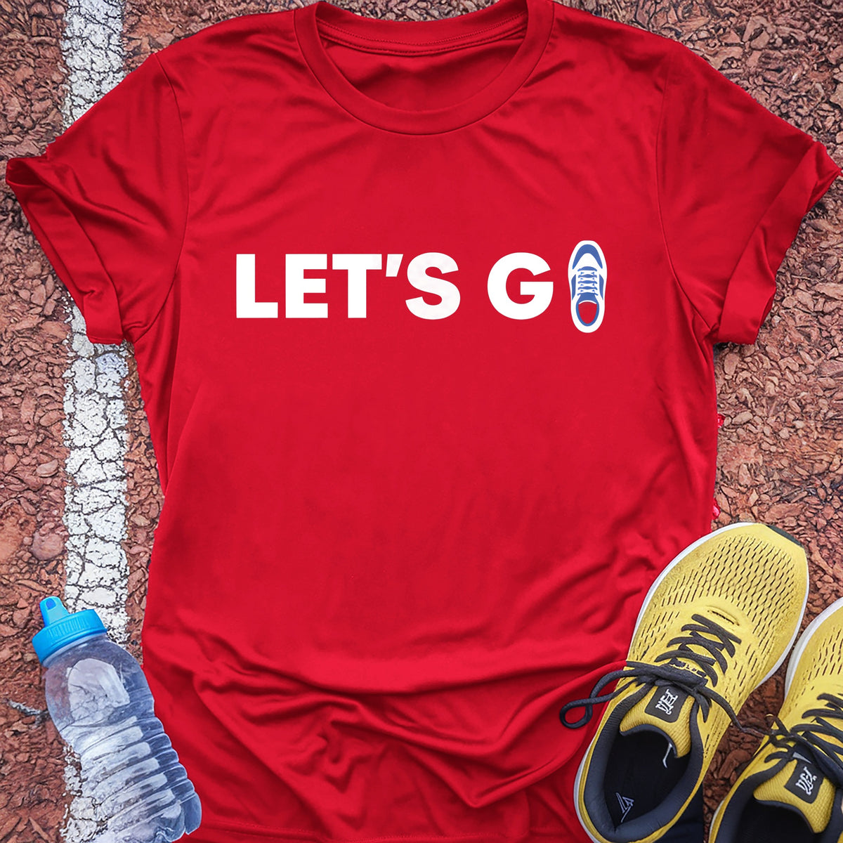 Let's Go Tech Tee - True Red