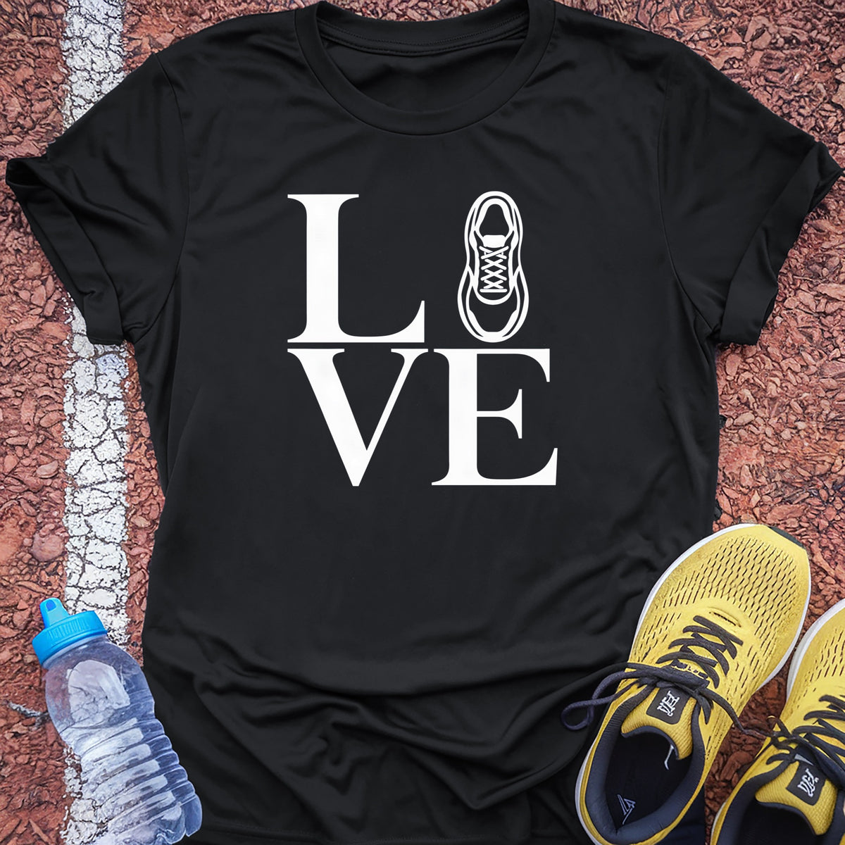 Love Run Tech Tee - Black