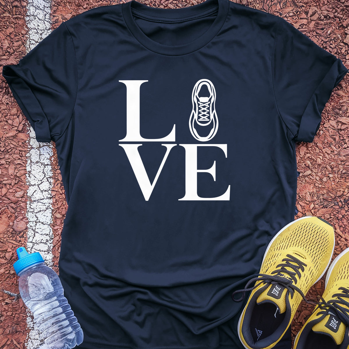 Love Run Tech Tee - True Navy