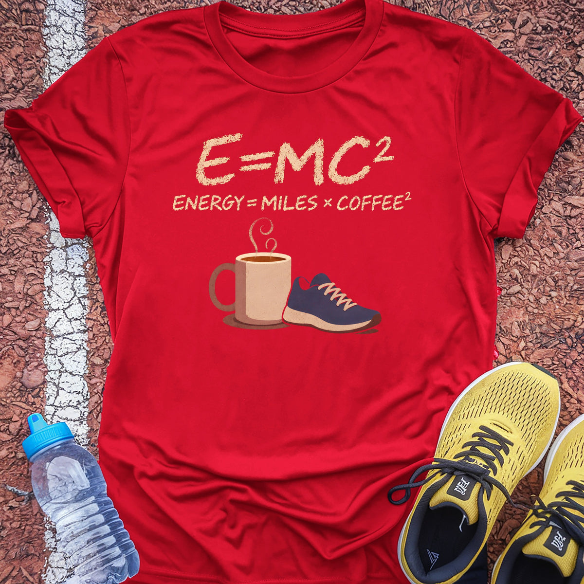 Miles Times Coffee Tech Tee - True Red