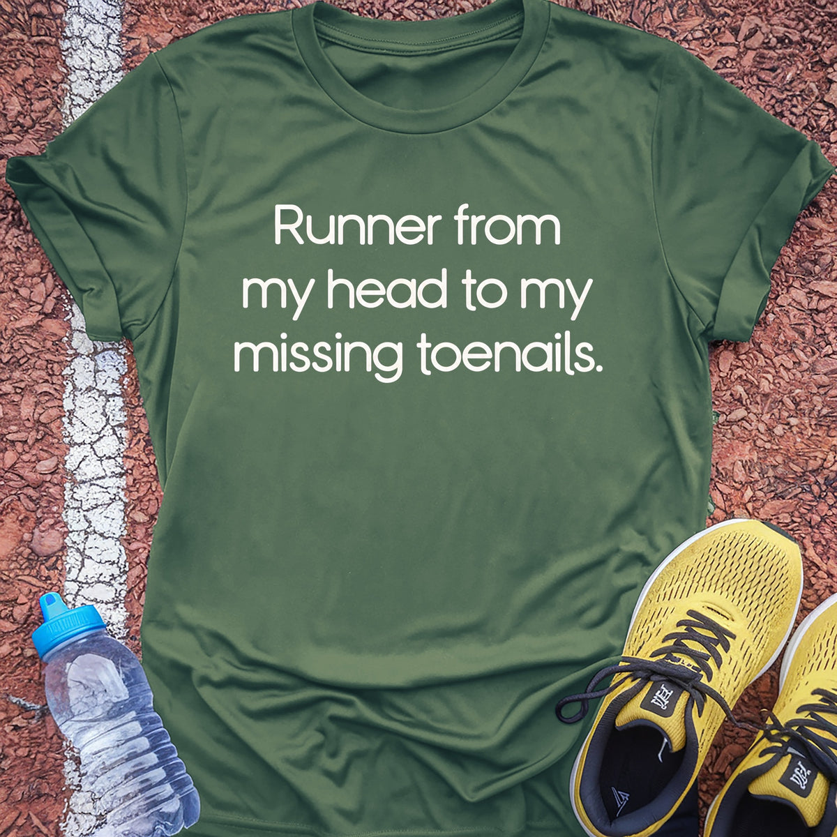 Missing Toenails Tech Tee - Forest Green