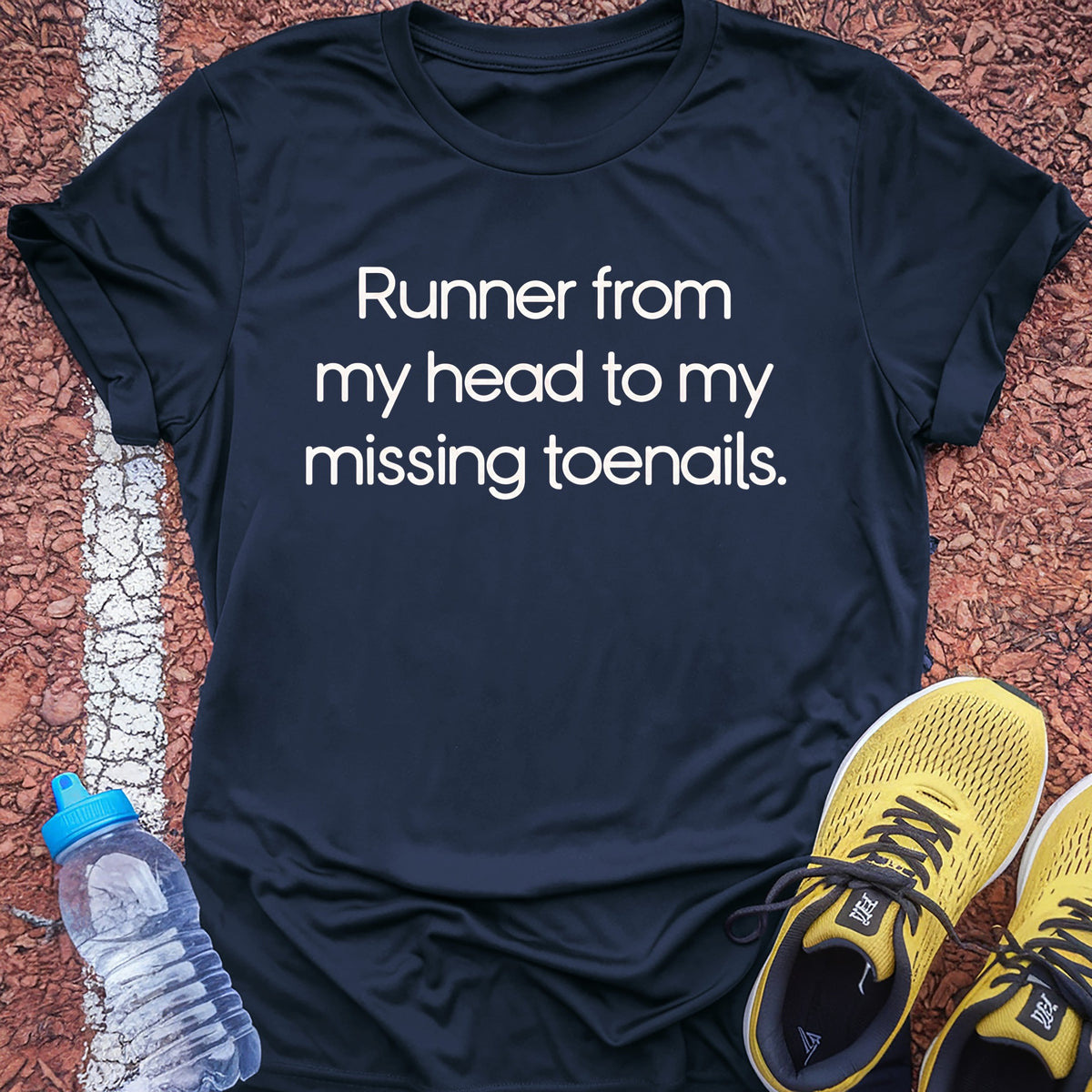 Missing Toenails Tech Tee - True Navy