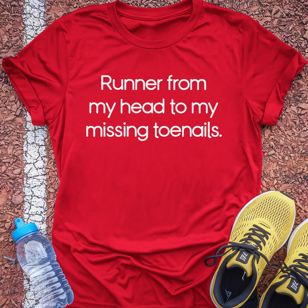 Missing Toenails Tech Tee - True Red