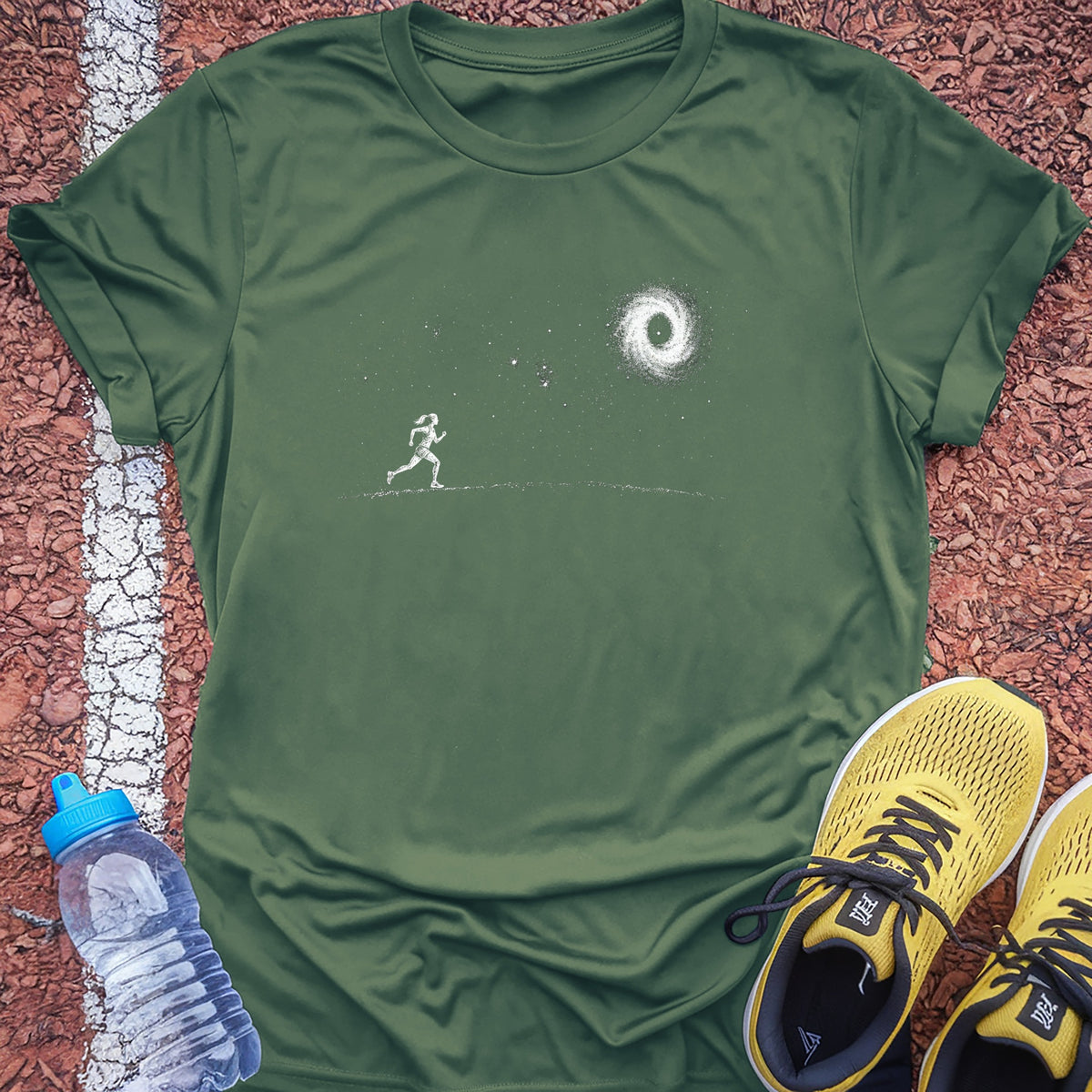 Moon Runner Tech Tee - Forest Green