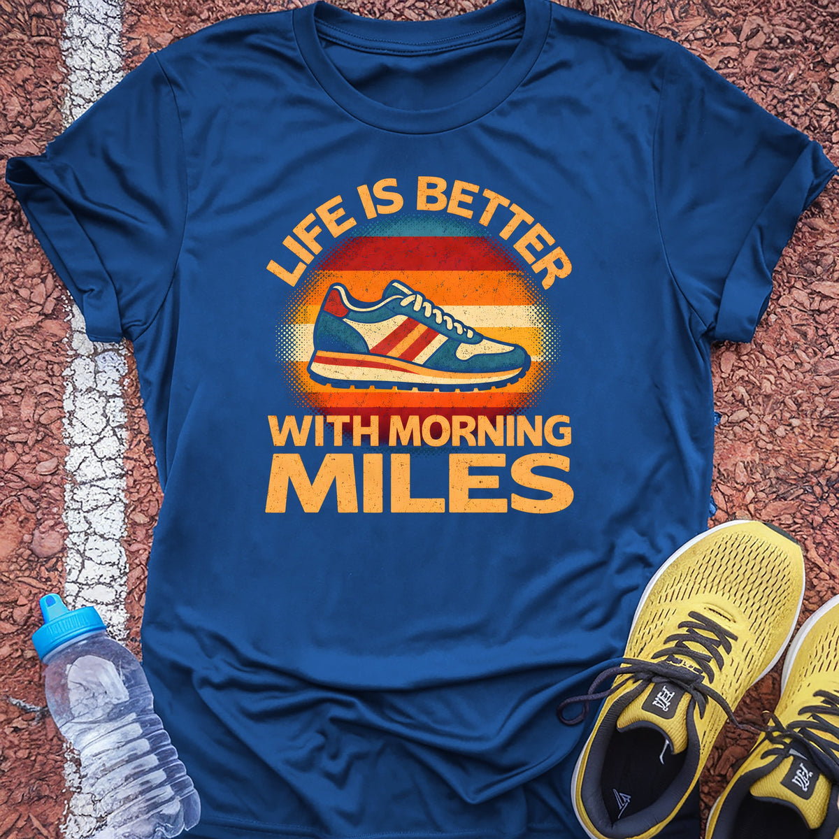 Morning Miles Tech Tee - True Royal