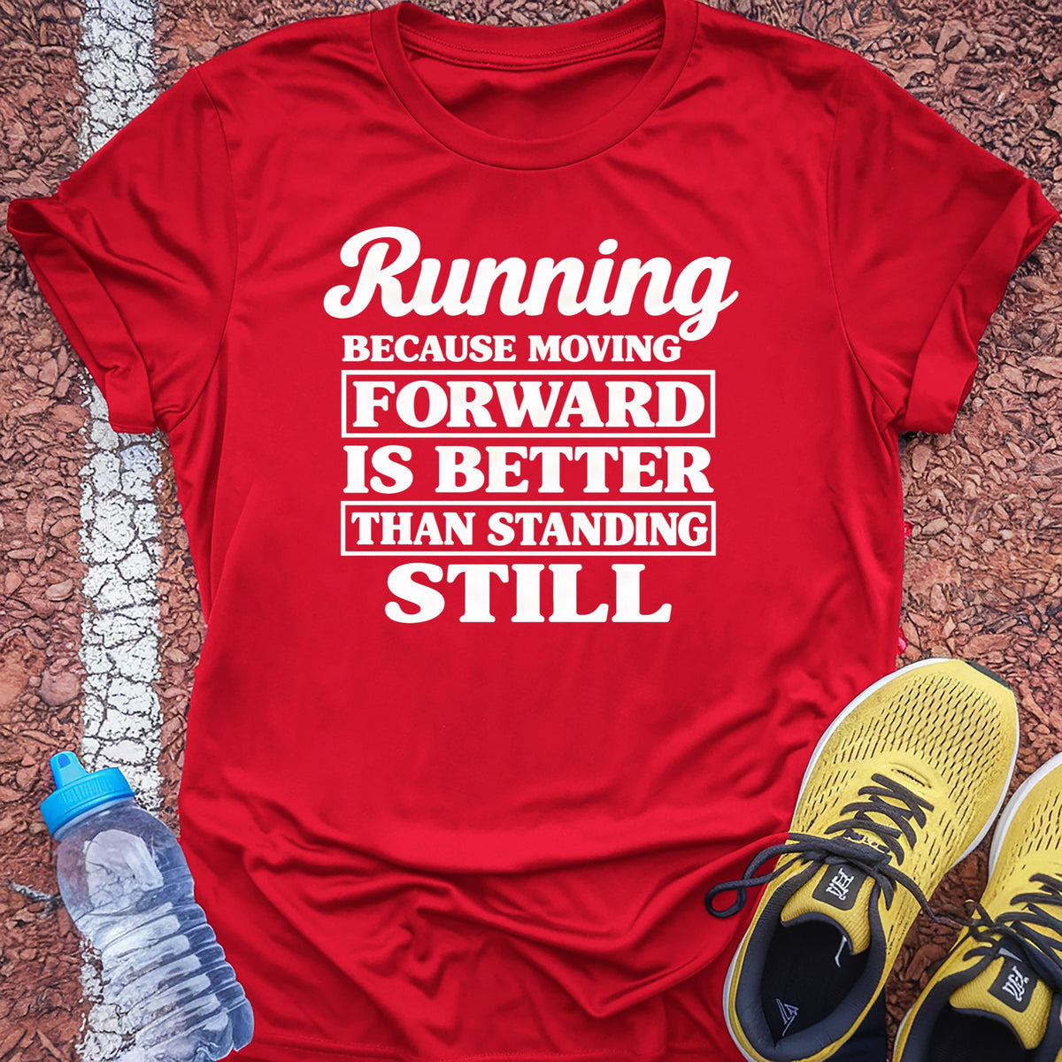Moving Forward Tech Tee - True Red
