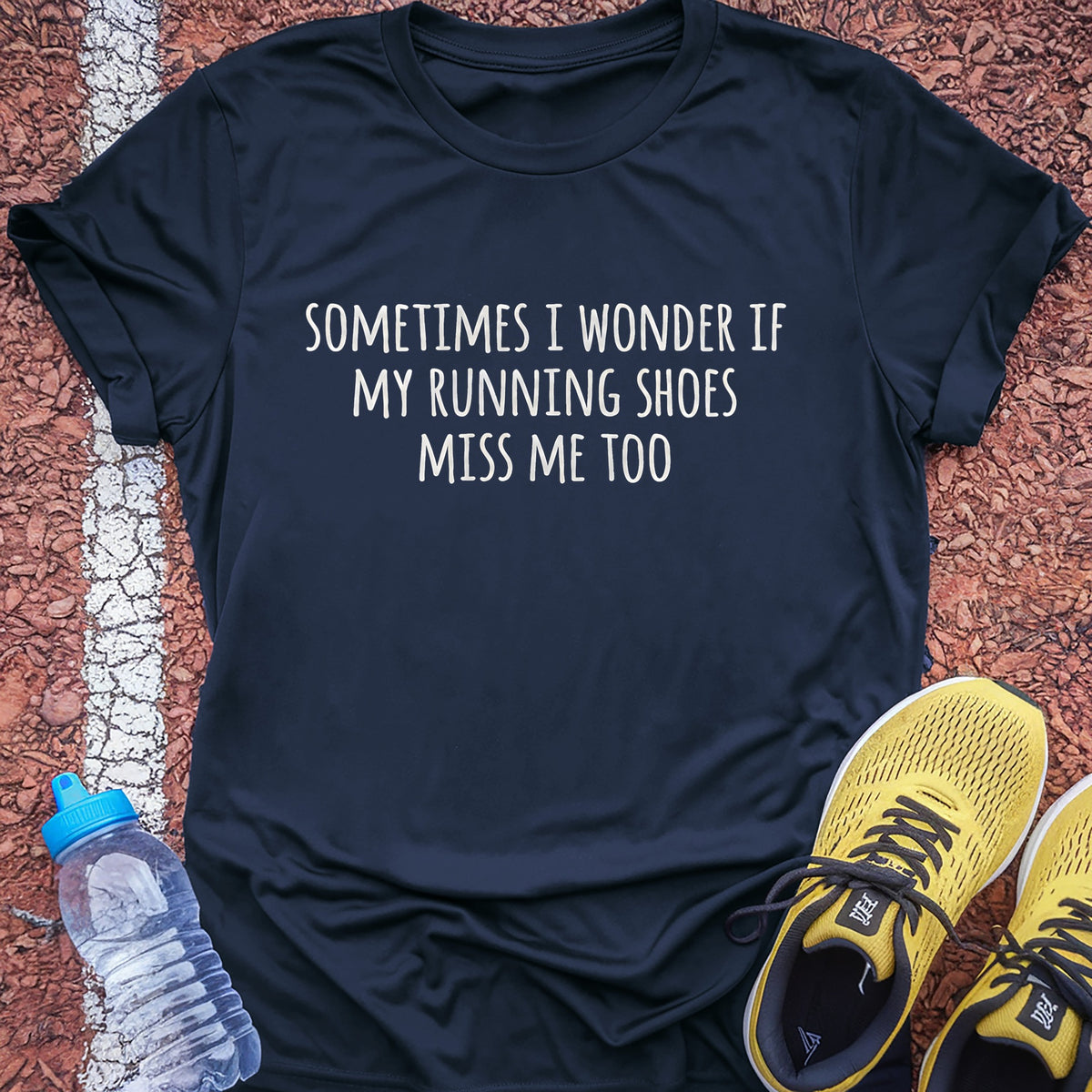 My Shoes Miss Me Tech Tee - True Navy