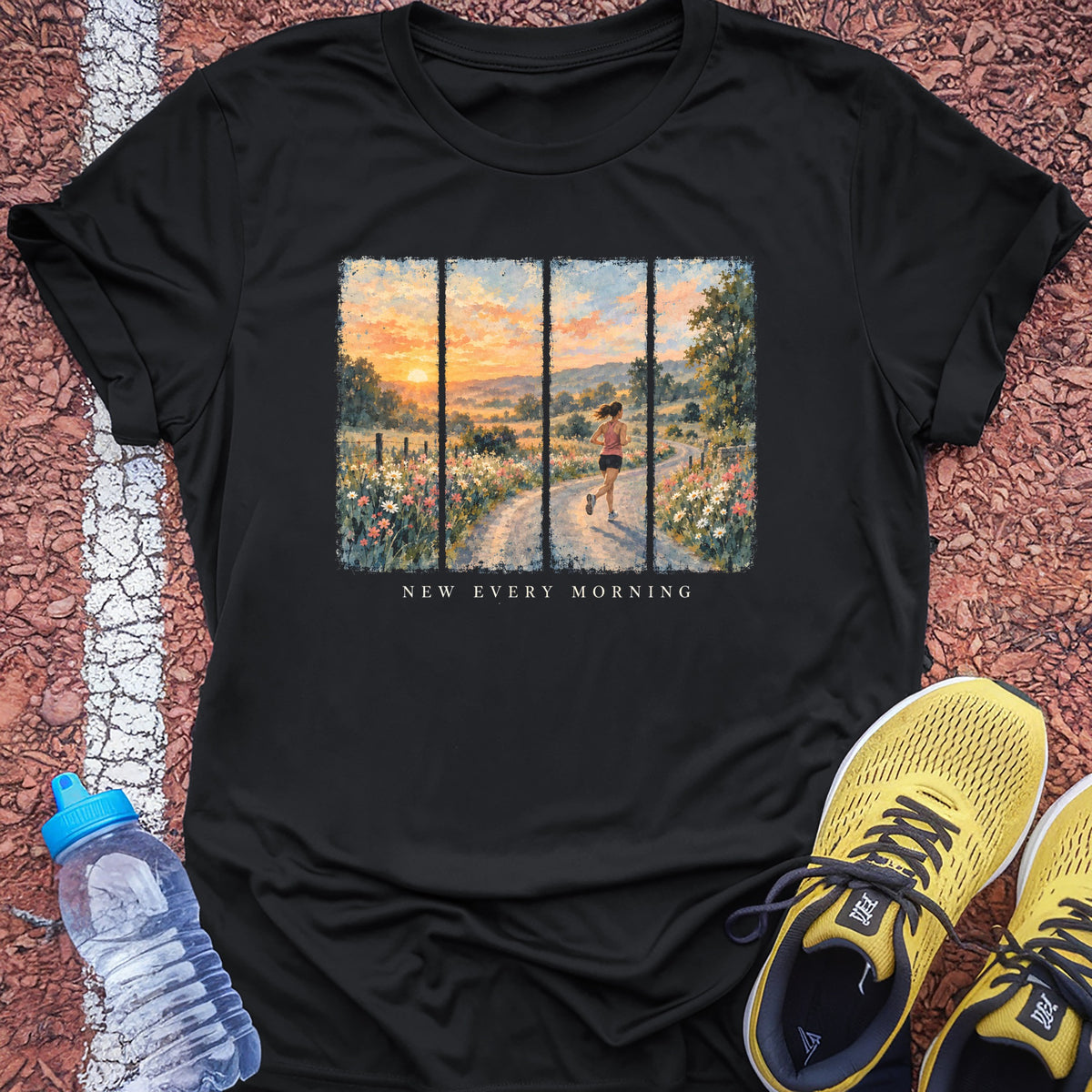 New Every Morning Tech Tee - Black