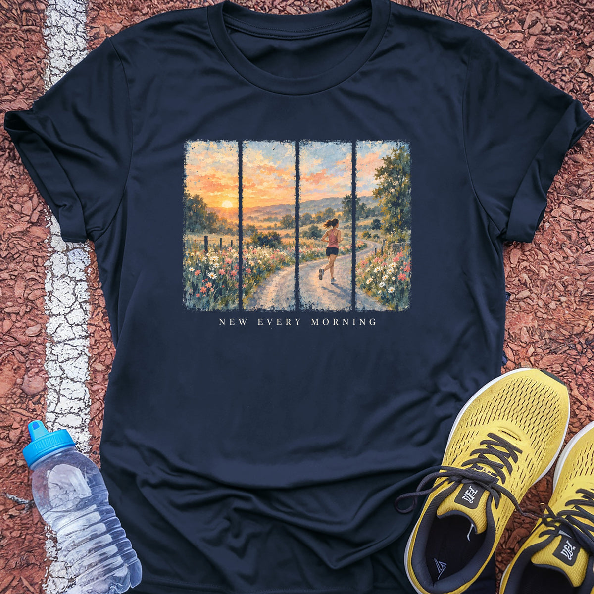 New Every Morning Tech Tee - True Navy
